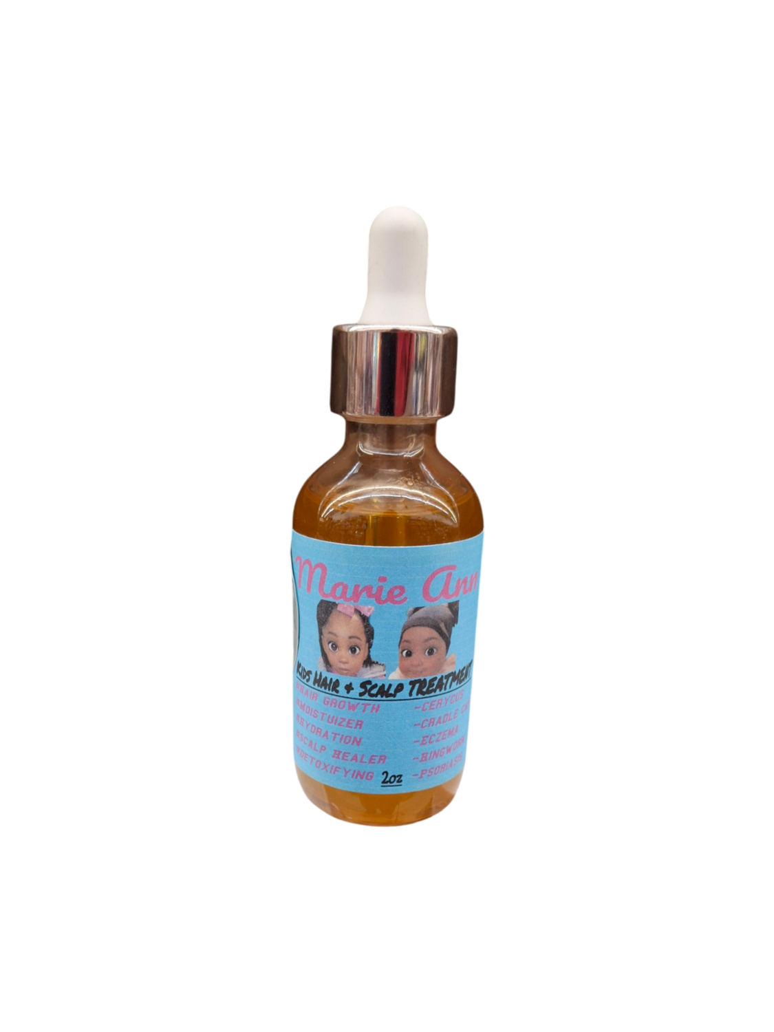MARIE &amp; ANN THE KIDS WILD GROWTH OIL INFUSED WITH COCONUT, JAMAICAN BLACK CASTOR, PEPPERMINT,&amp; ROSEMANY 2oz