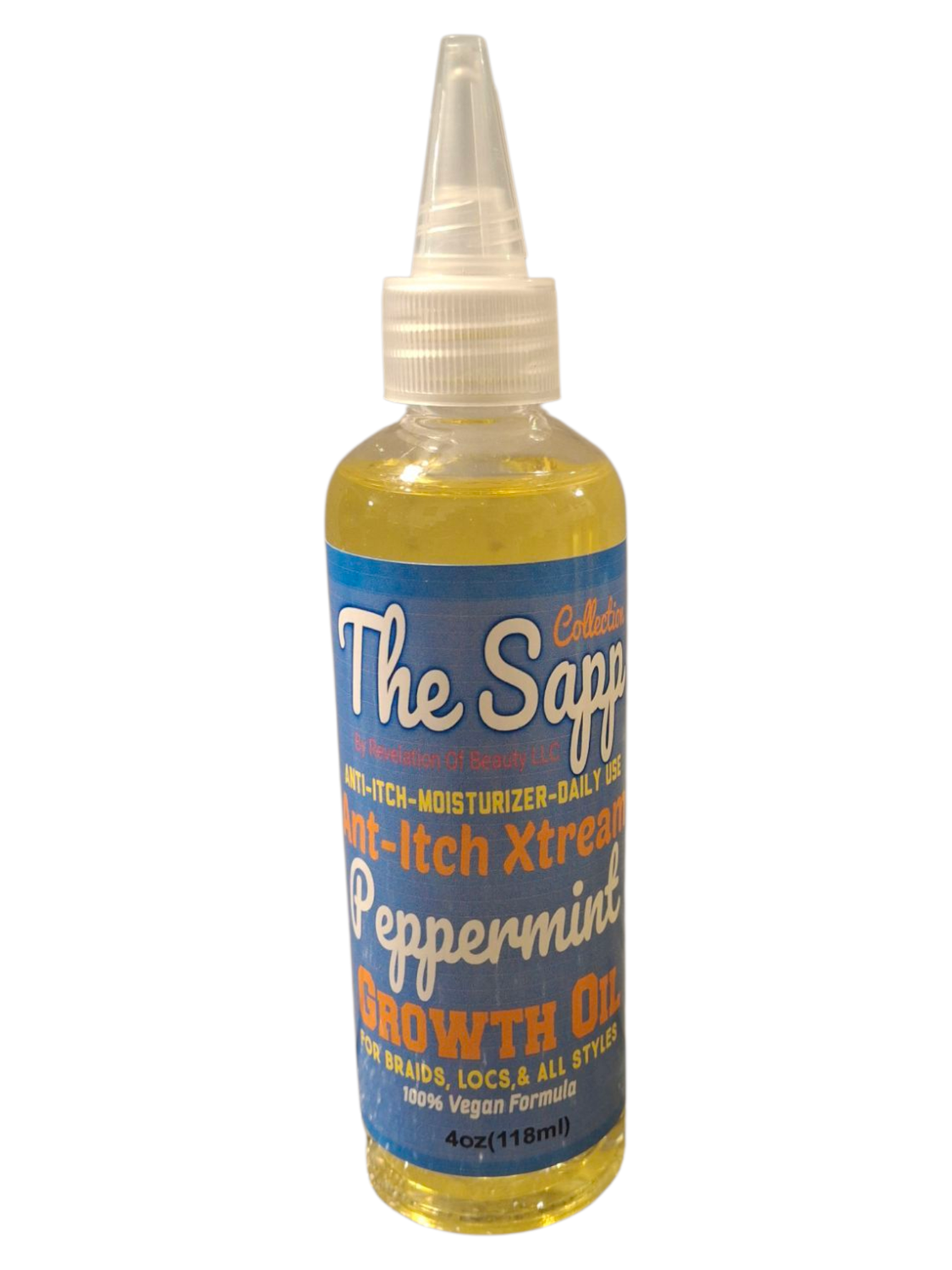 The Sapp Collection Anti-Itch Growth Oil Infused With Peppermint 4oz