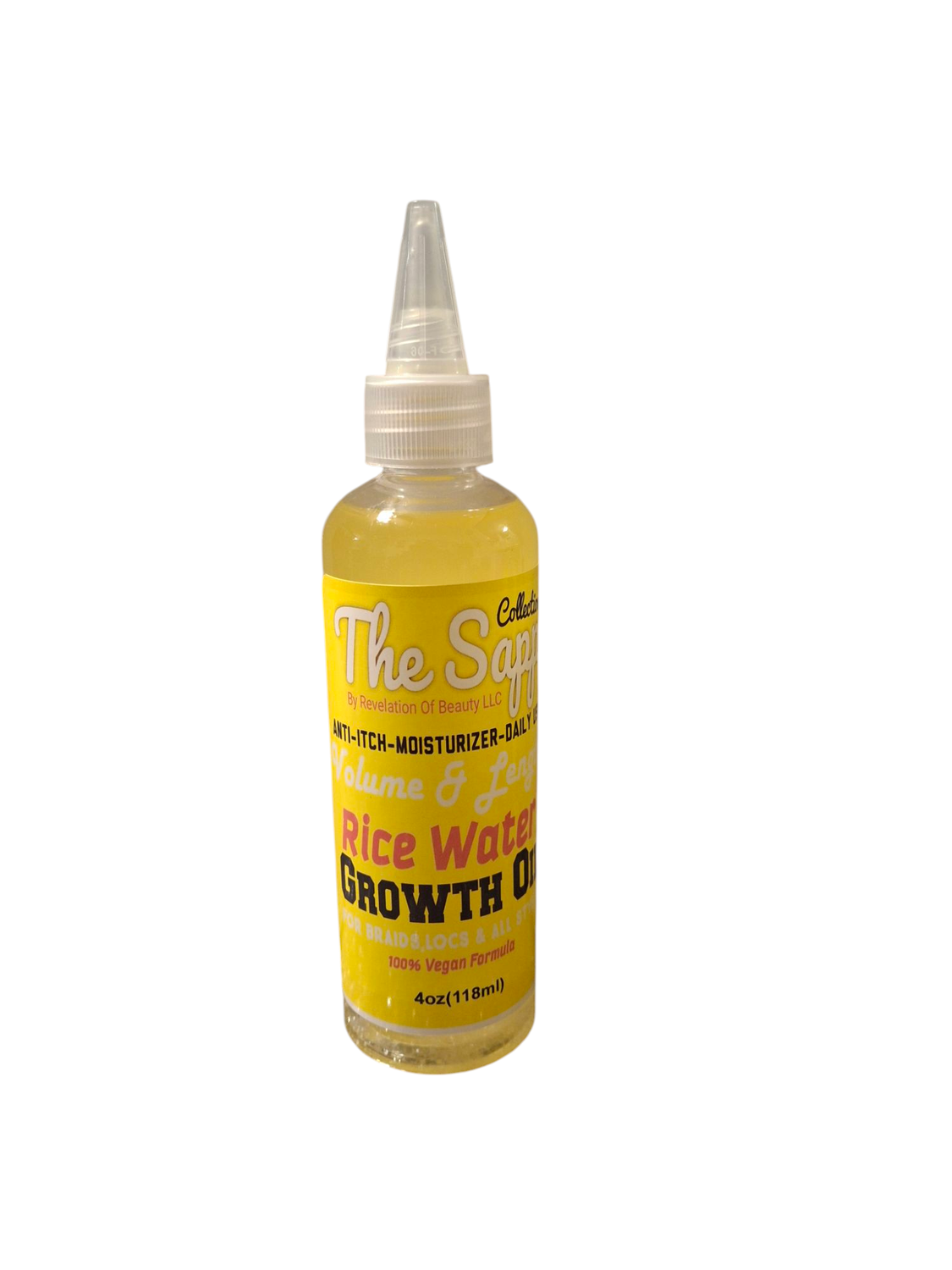The Sapp Collection Volume &amp; Length Rice Water Growth Oil 4oz