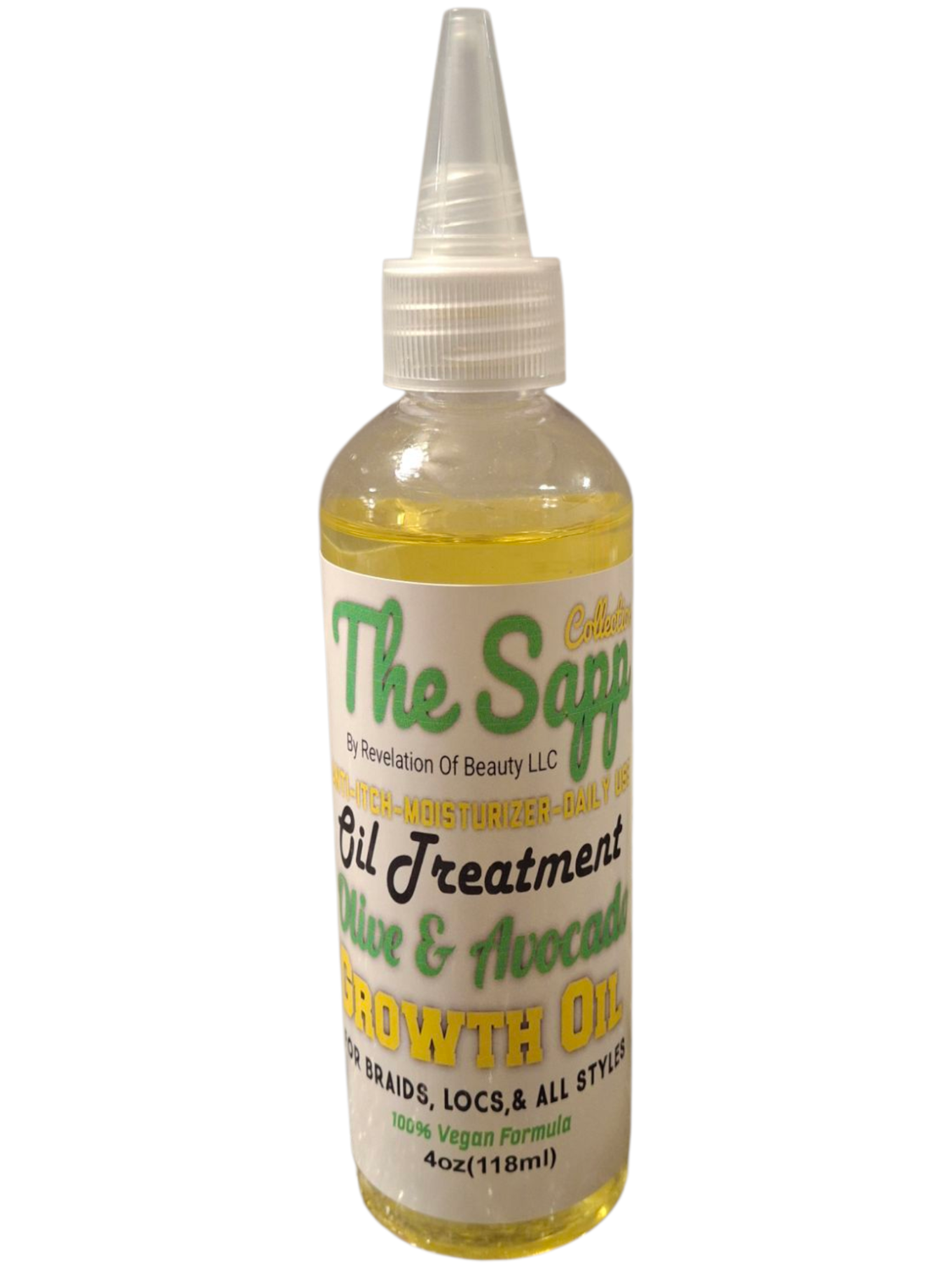 The Sapp Collection Oil Treatment  Olive &amp; Avocado Growth Oil 4oz 