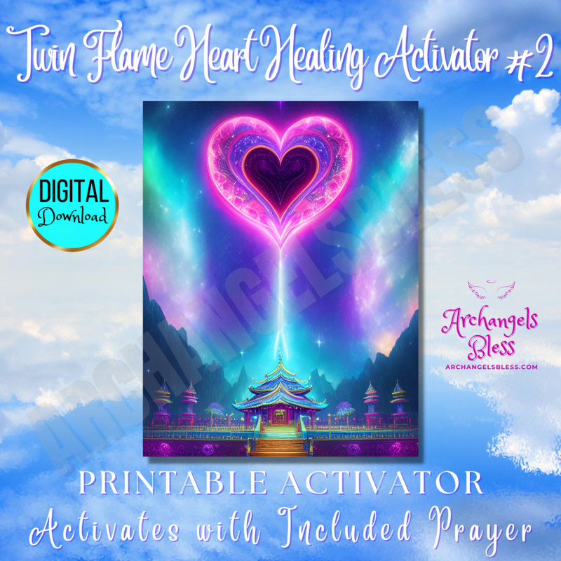 Twin Flame Heart Healing Activator #2 | Includes Custom Prayer Invocation That Empowers Your Activator | Printable | Instant Digital Download