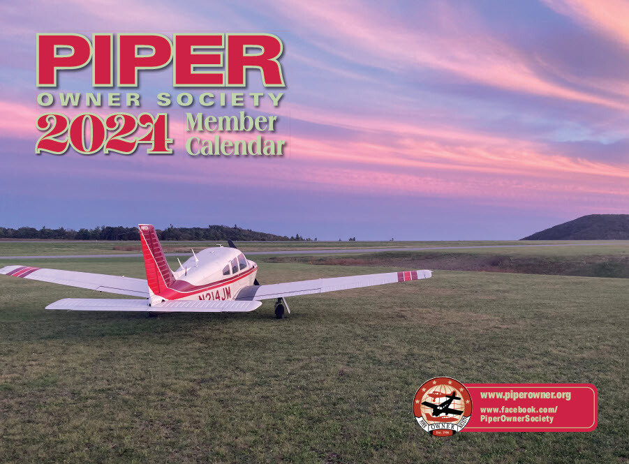2024 Piper Owner Society Member Calendar