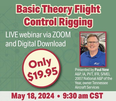 Basic Theory Flight Control Rigging Webinar w/Paul New