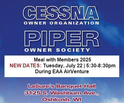 Cessna & Piper Owner Meal with Members 2025