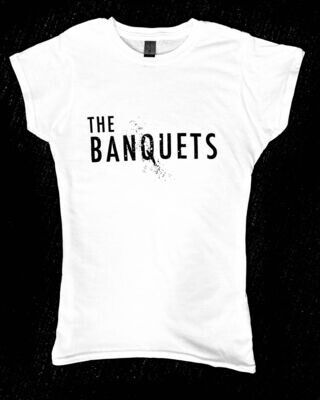 The Banquets Band T-Shirt Ladies - White