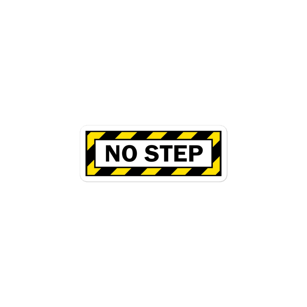 No Step Aviation Stickers