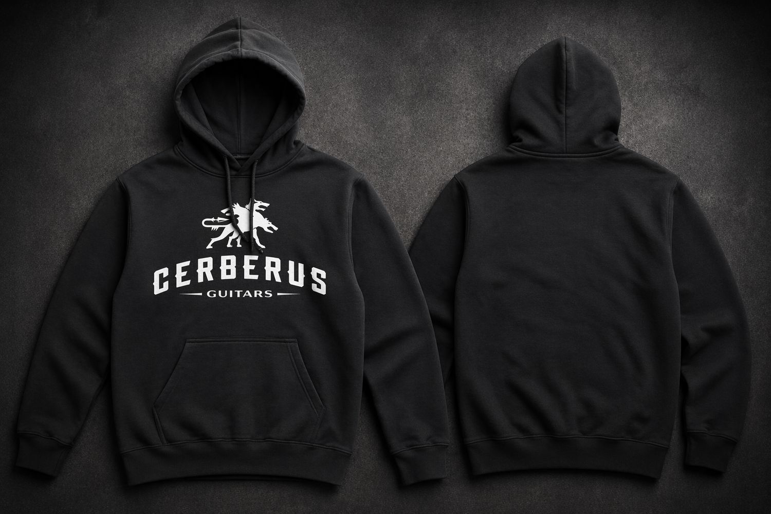 Cerberus Guitars Black Hoodie, Size: Large
