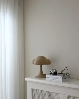 Pilz Tischlampe Sand