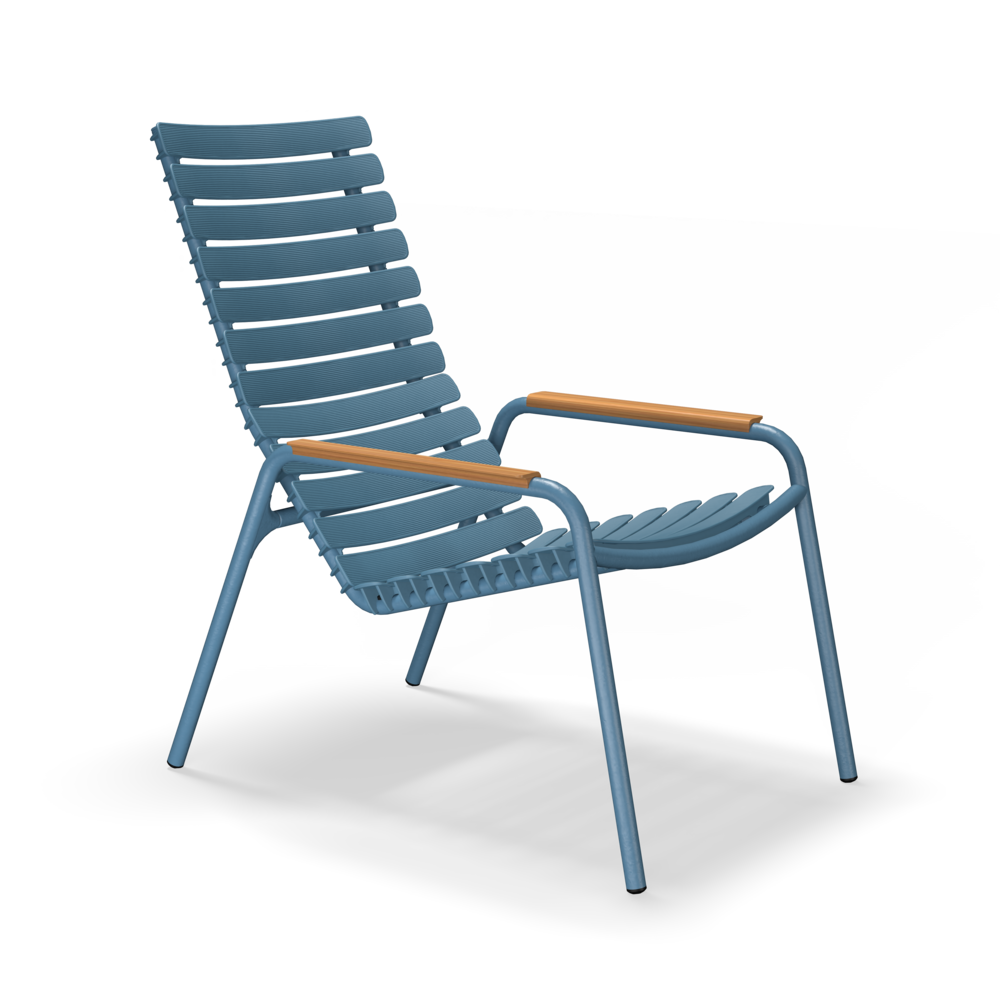 RECLIPS Loungestuhl Bambusarmlehnen