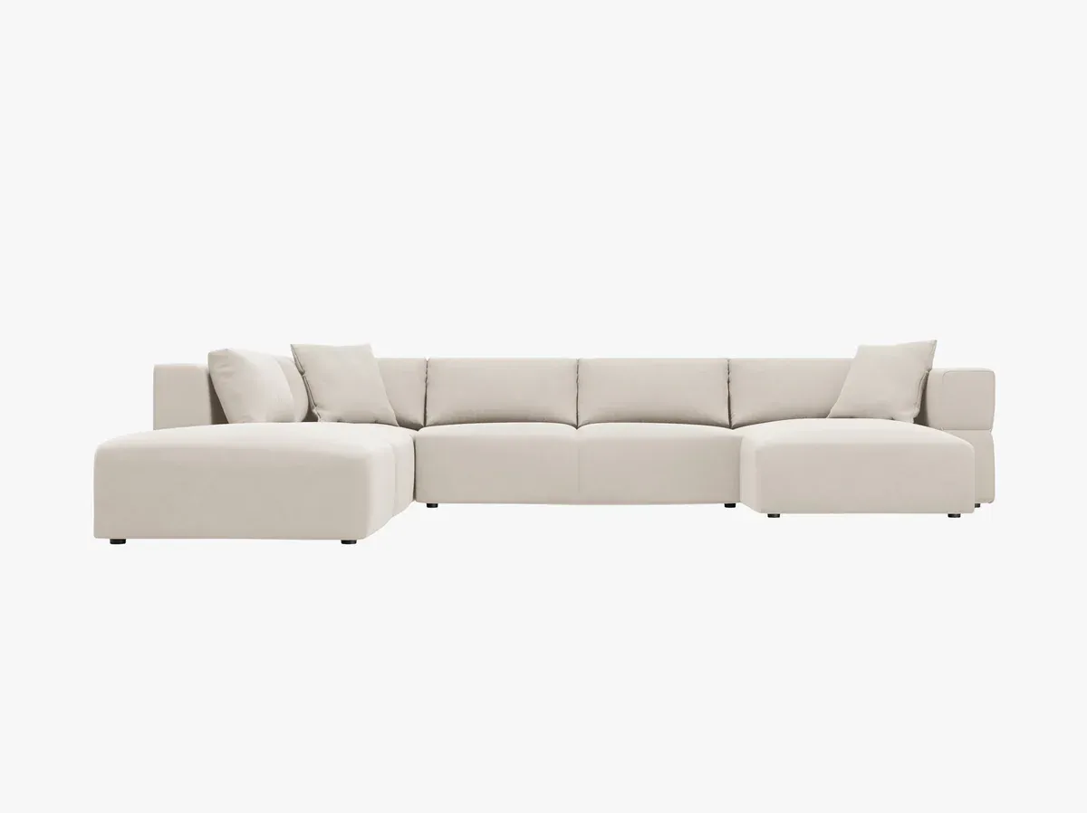 Tyra 4+-Sitzer Panorama-Sofa (Samt (Salvador))