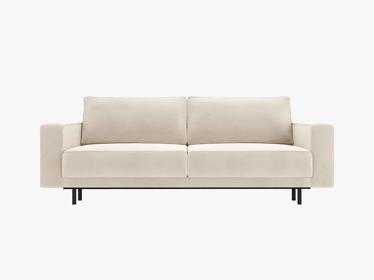 Caro 3-Sitzer Sofa (Samt (Bluvel))