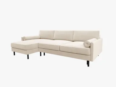 Scott 4+-Sitzer Ecksofa (Samt (Bluvel))
