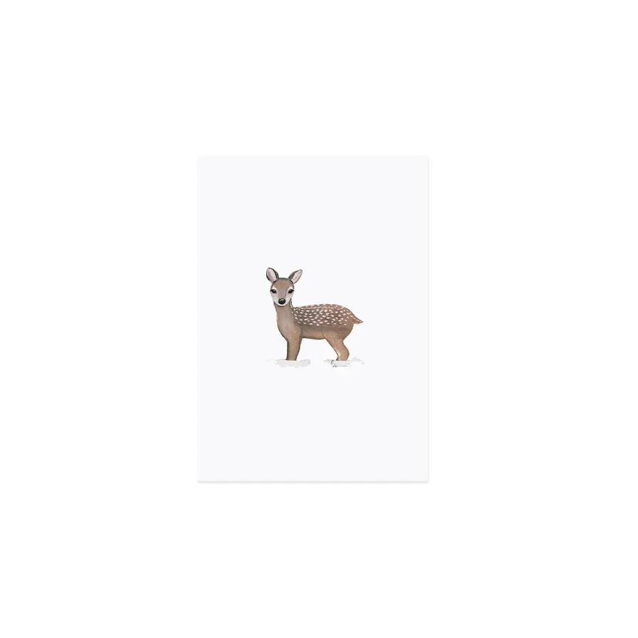 Aquarellkarte Deer