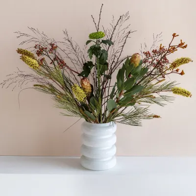 Vase Blume recycelte Glasbirne