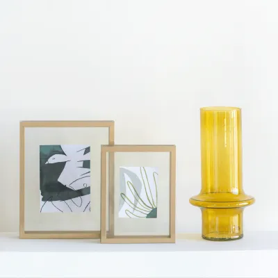 Vase aus recyceltem Glas