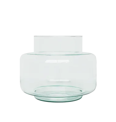 Vase - Recyceltes Glas transparent