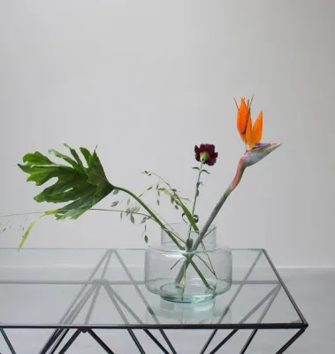Vase - Recyceltes Glas transparent