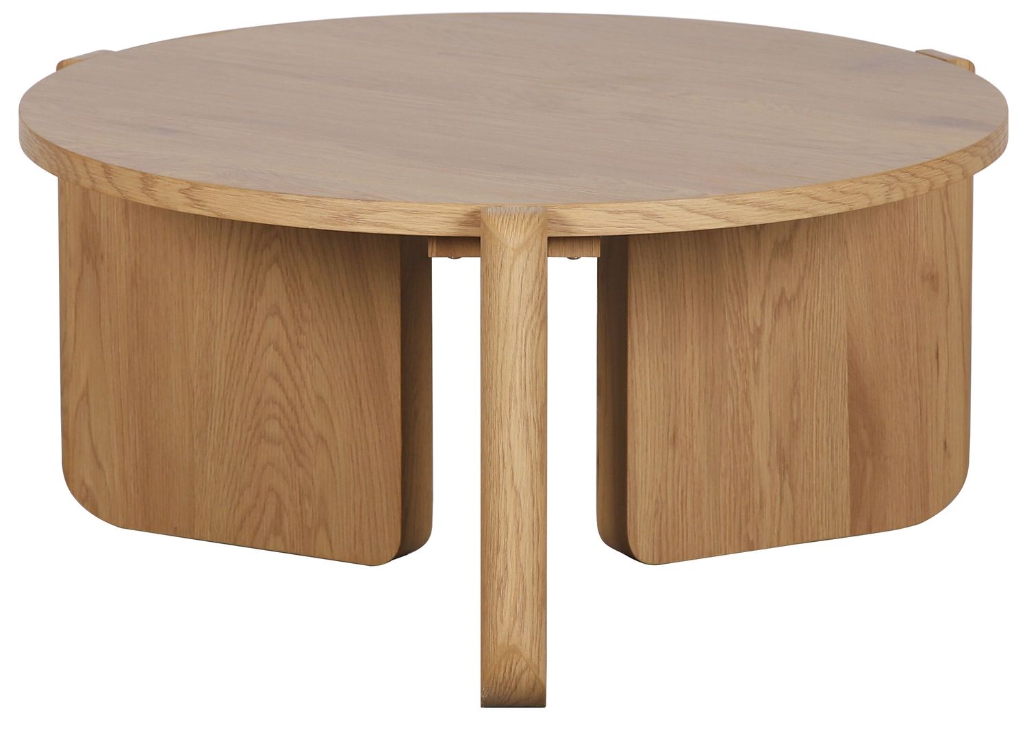 Selsey Couchtisch Runde Preffines s Durchmesser 80 cm Natürliche Eiche