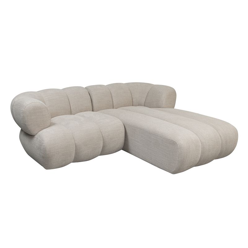 New York 2.5 Sitzer Right Lounge Sofa Beige