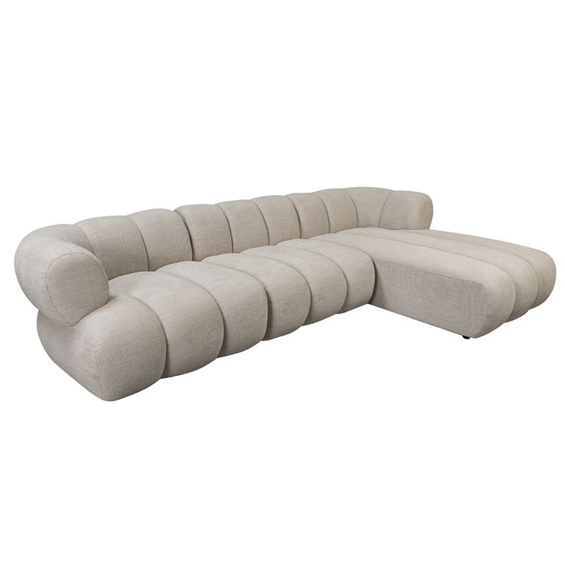 New York 4 Sitzer Right Lounge Sofa Beige