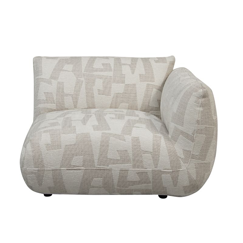 Amsterdam Sofa Mit Rechter Armlehne Weiße Glyphe