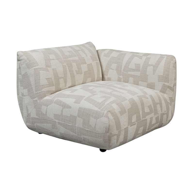 Amsterdam Sofa Mit Rechter Armlehne Weiße Glyphe