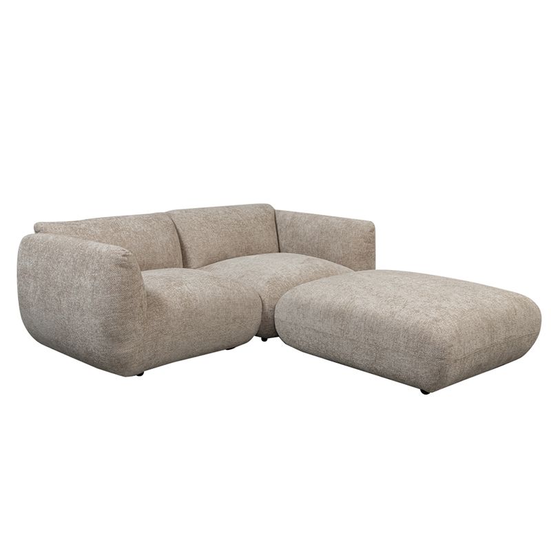 Amsterdam 2.5 Sitzer Sofa Mit Ottoman Latte