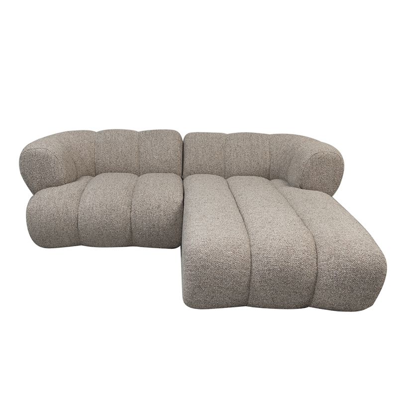 New York 2.5 Sitzer Right Lounge Sofa Sand Bouclé