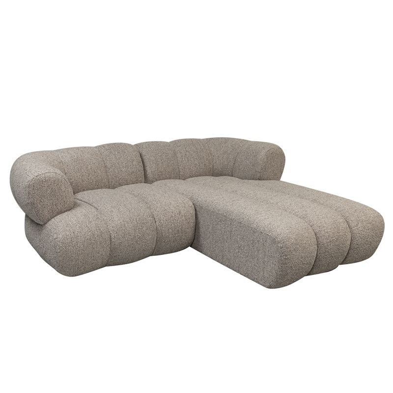 New York 2.5 Sitzer Right Lounge Sofa Sand Bouclé