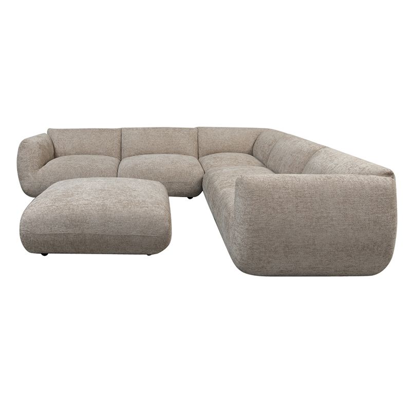 Amsterdam 6 Sitzer Ecksofa Mit Ottoman Latte