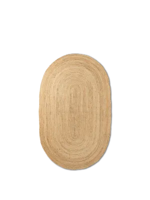 Eternal Oval Jute Teppich