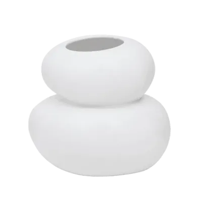 Vase Pebbles White