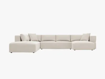 Tyra 4+-Sitzer Panorama-Sofa (Samt (Salvador))