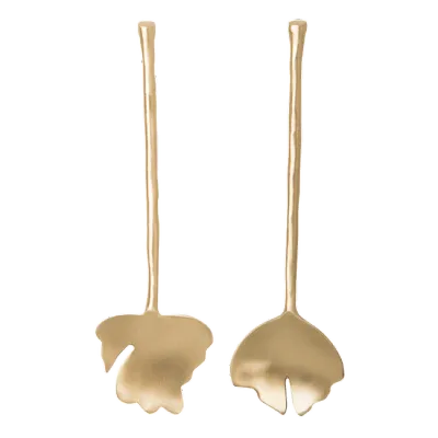 Salatbesteck Leaves - 2er-Set, in Geschenkverpackung