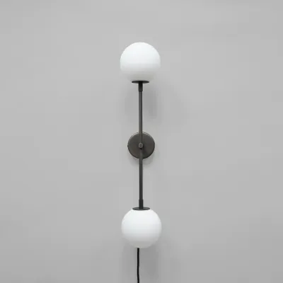 Tropfen-Wandleuchte Bulp - Grau