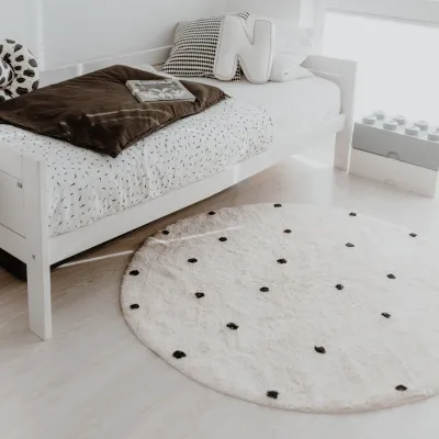 Runder Teppich Punkte 140cm