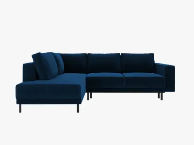 Caro 4+-Sitzer Ecksofa (Samt (Bluvel))