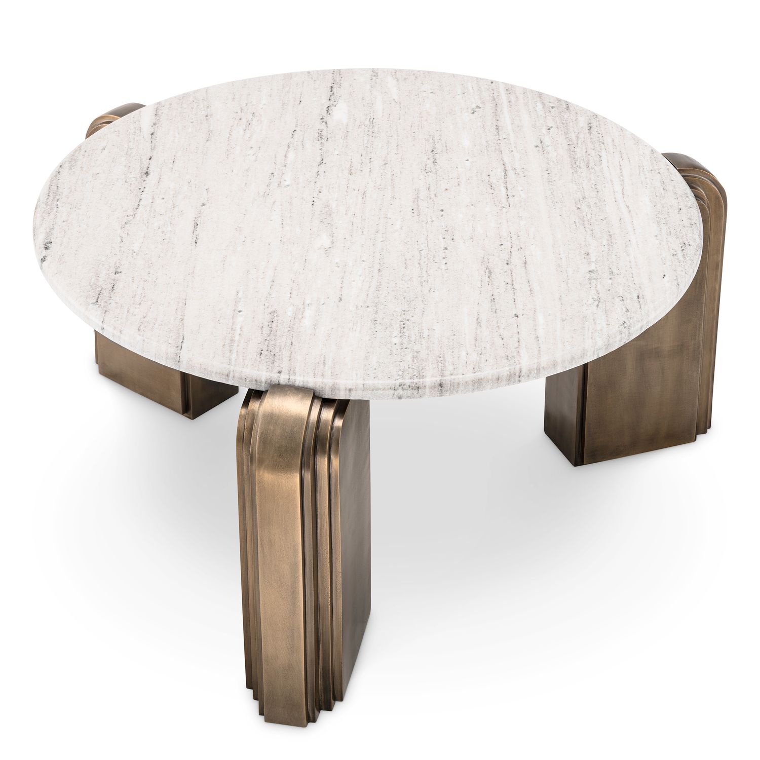 Coffee Table Albion antique brass finish