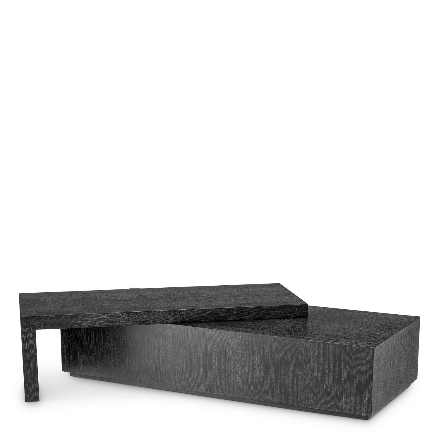 Coffee Table Salento charcoal grey oak veneer