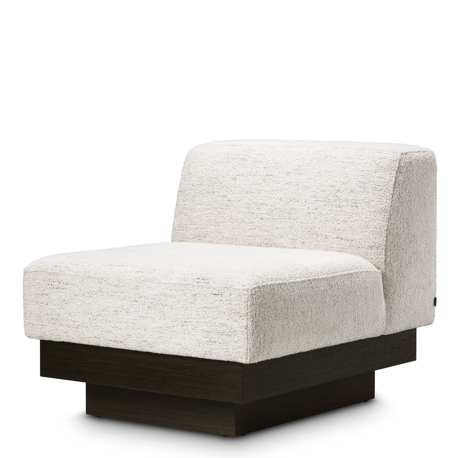 Chair Bastion seashell off-white charcoal veneer