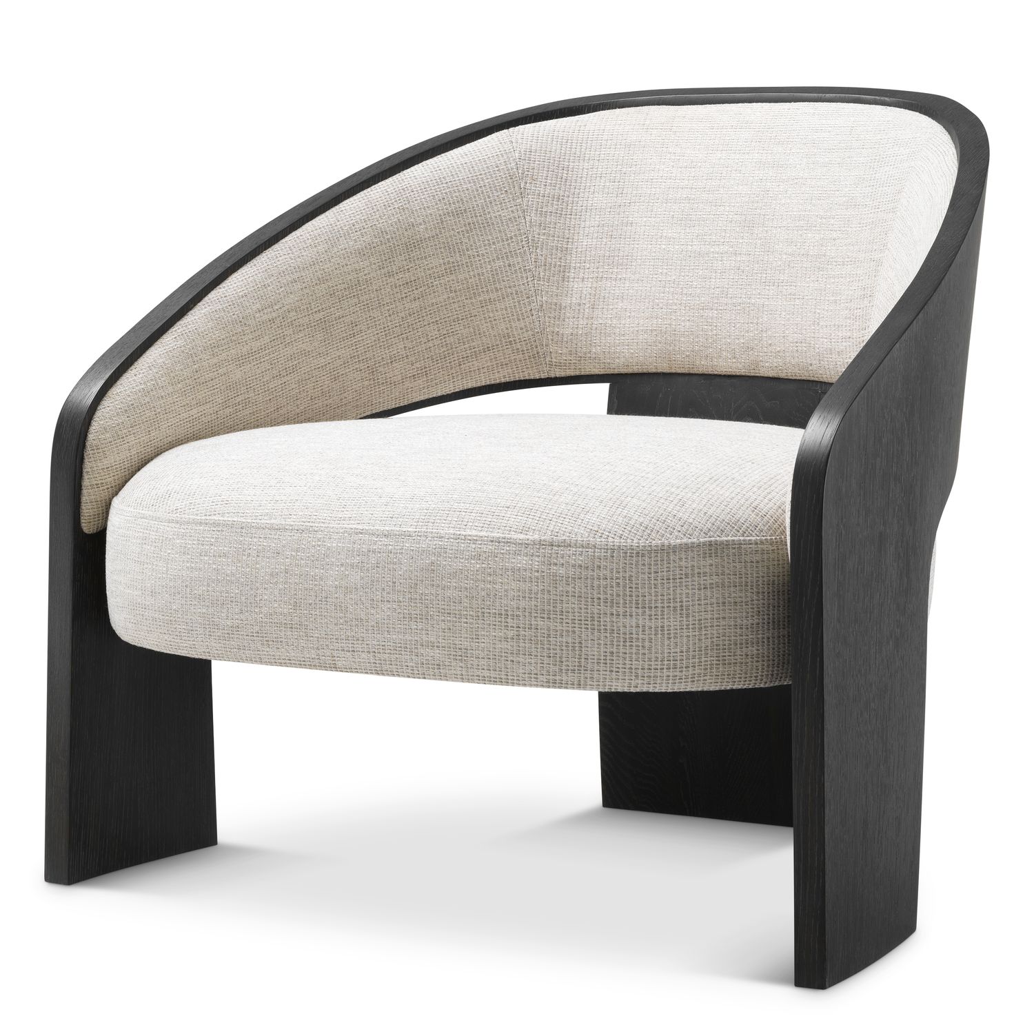 Chair Zephira charcoal grey oak veneer