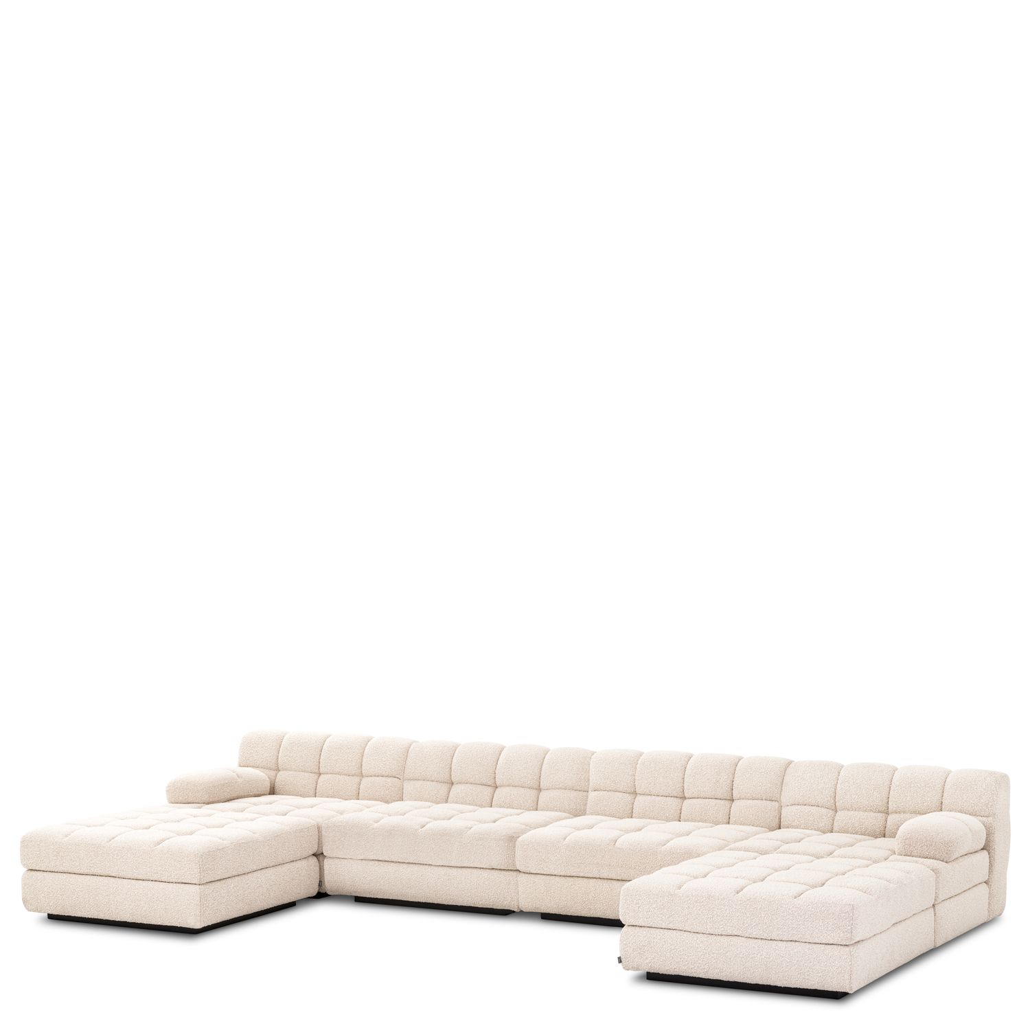 Modular Sofa Dean bouclé cream - Left
