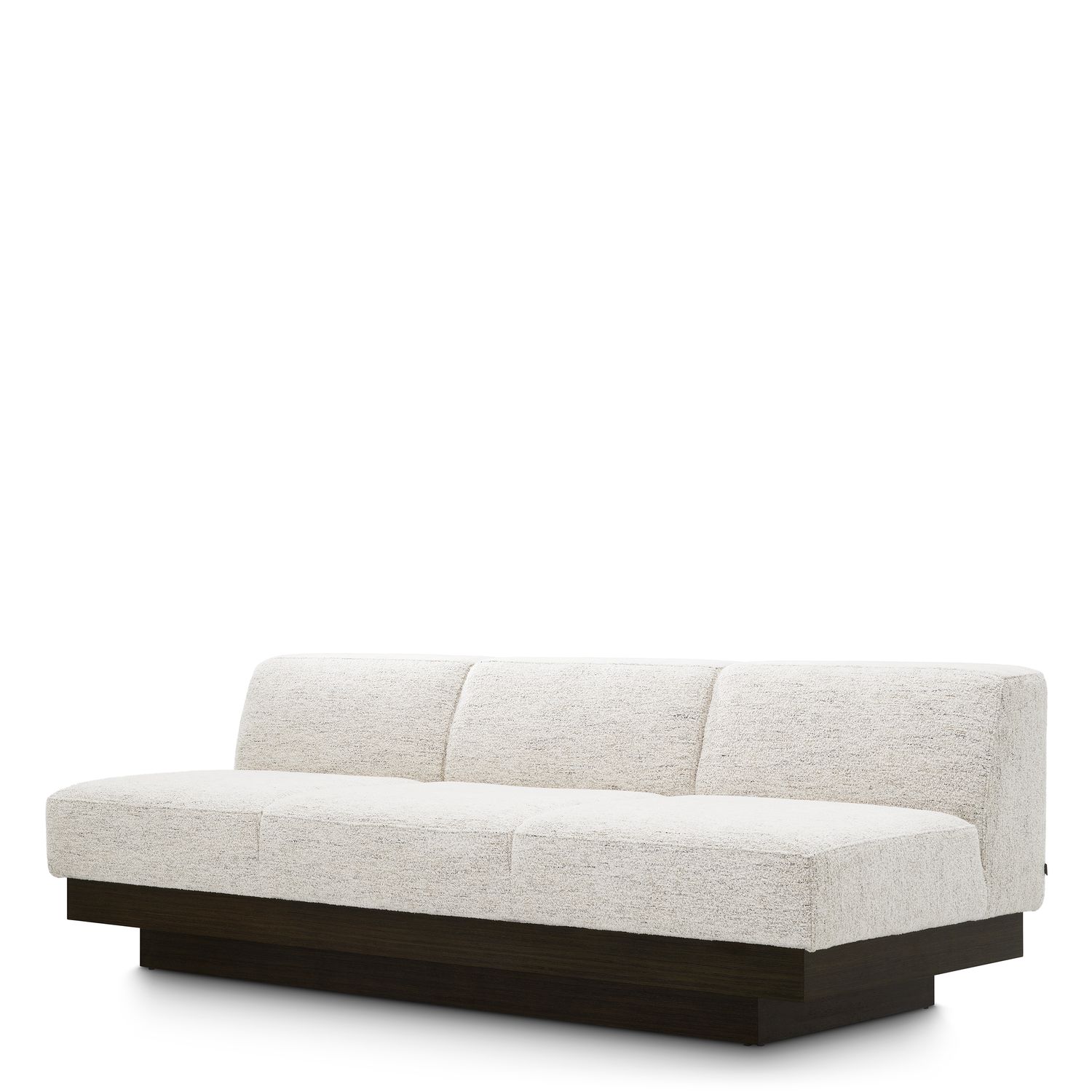 Sofa Bastion seashell off-white charcoal veneer