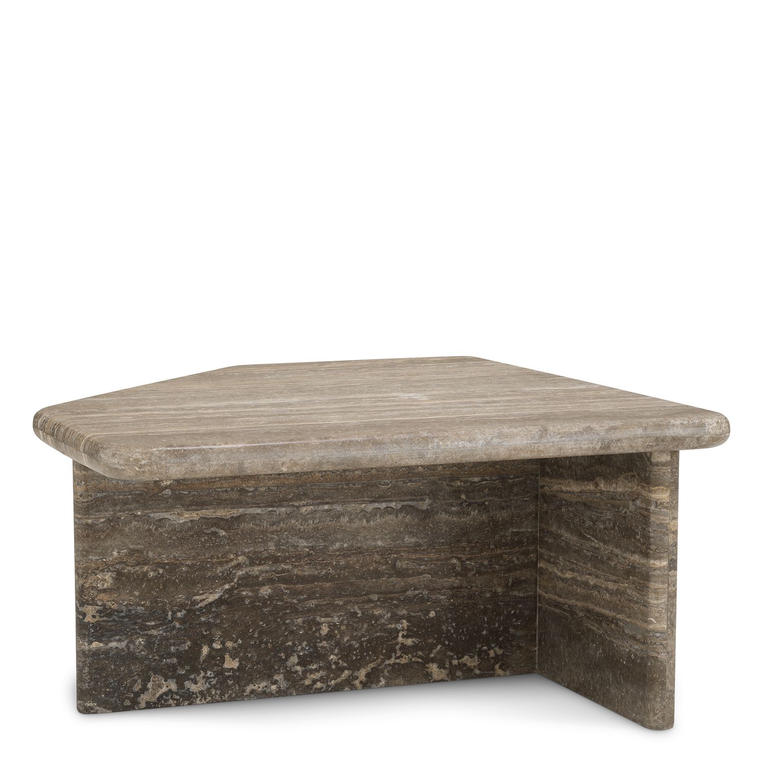 Coffee Table Ciro S silver travertine