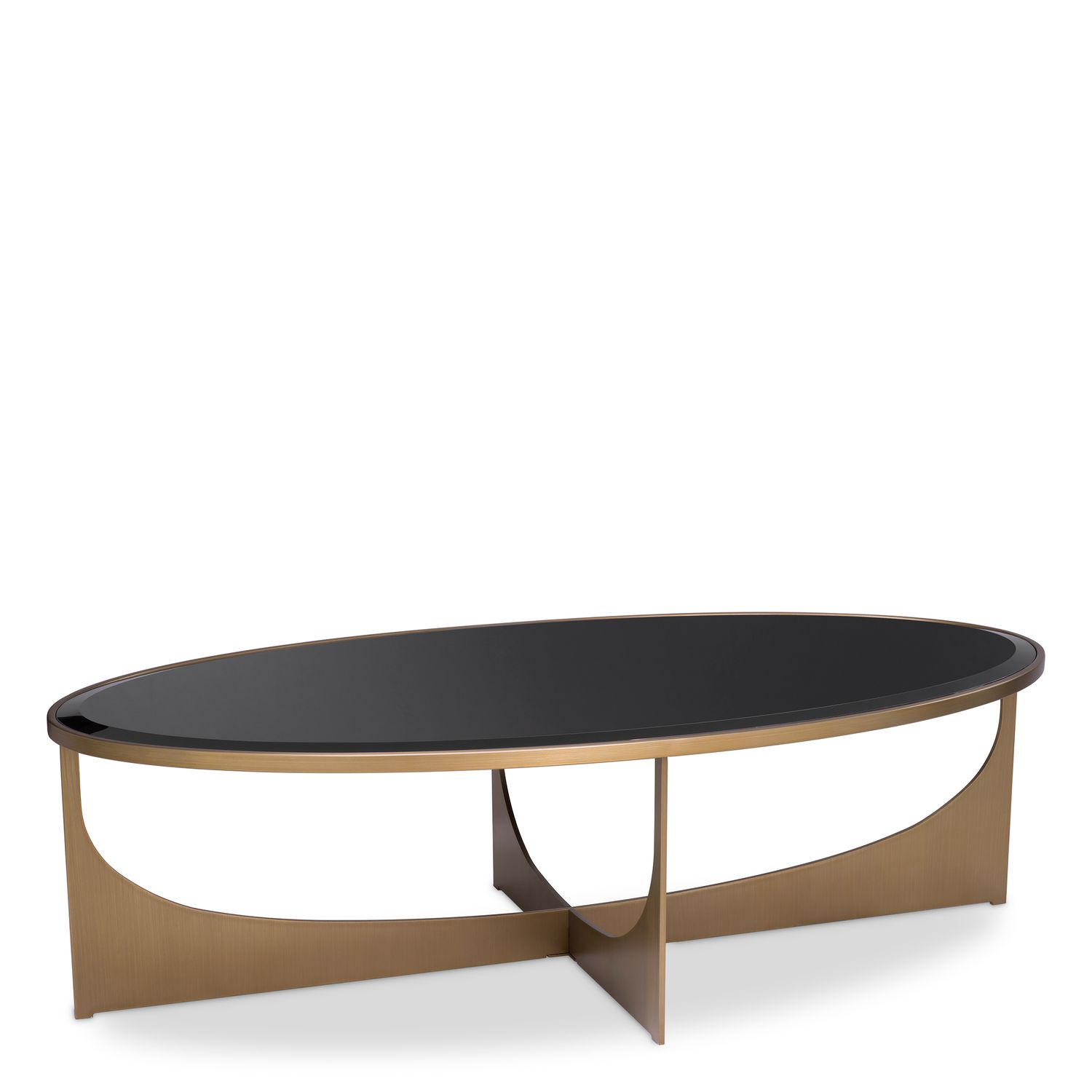 Coffee Table Elegance brushed brass finish