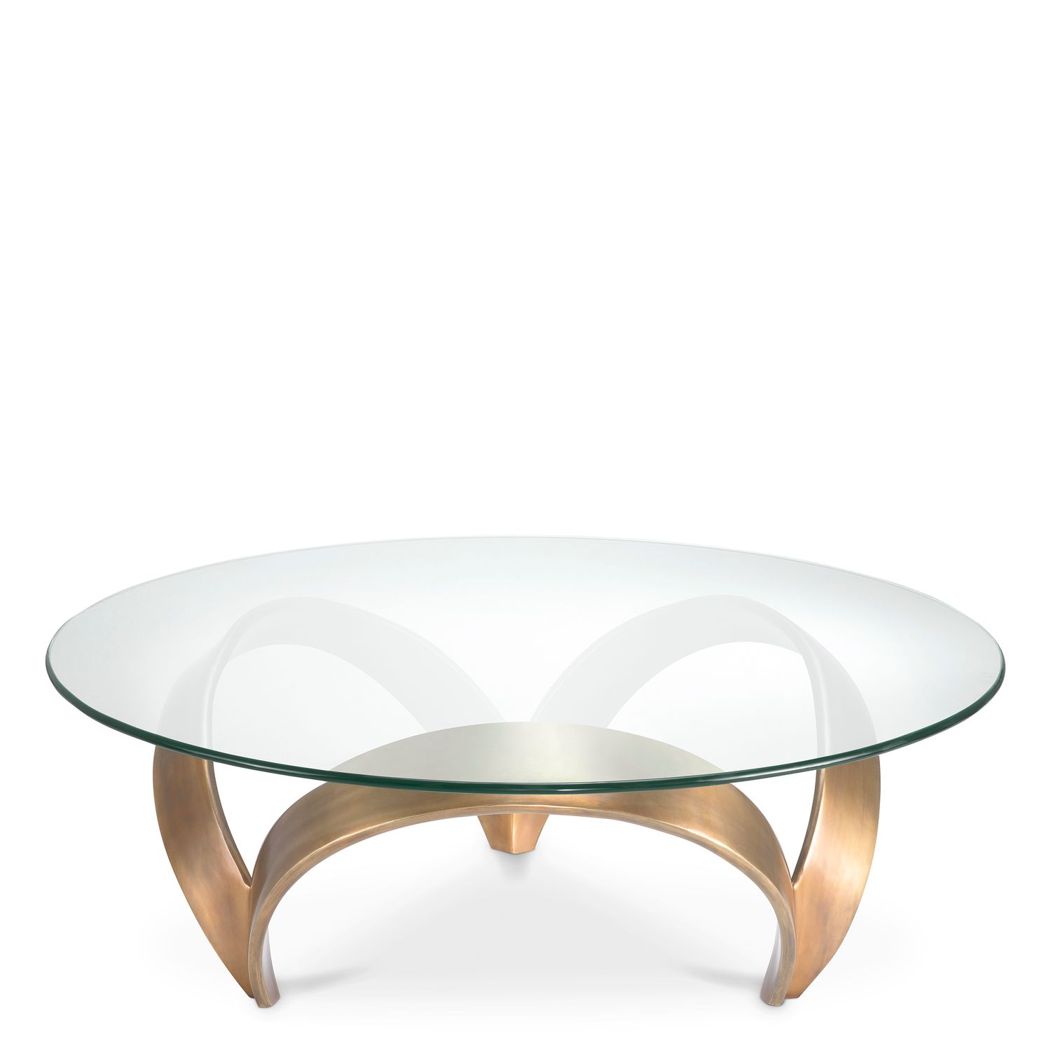 Coffee Table Soquel vintage brass finish