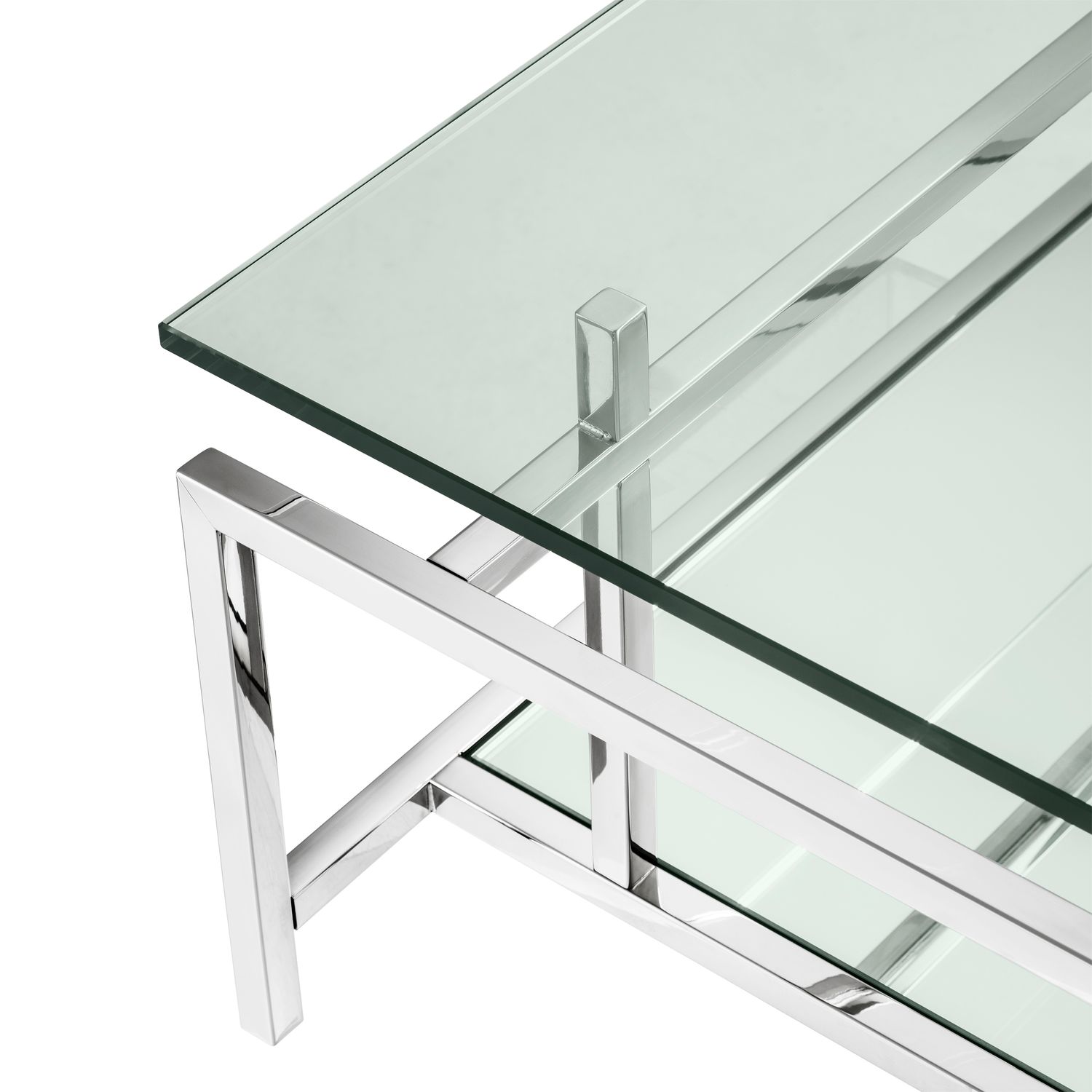 Coffee Table Superia polished stainless steel