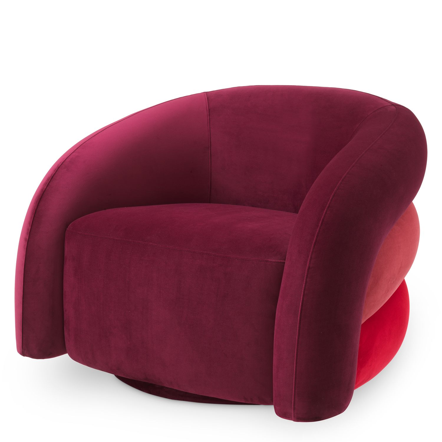 Swivel Chair Novelle savona bordeaux velvet