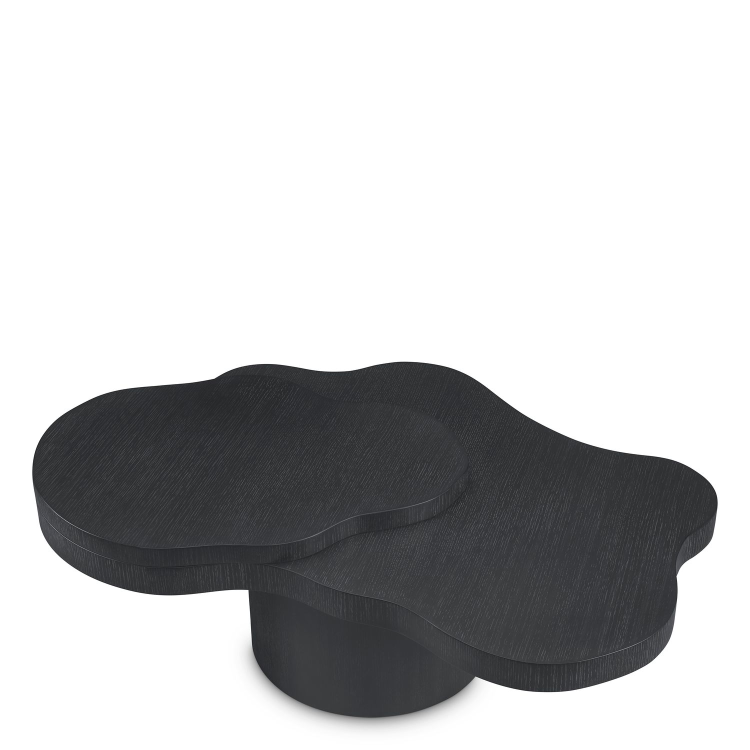 Coffee Table Cesareo charcoal grey oak veneer