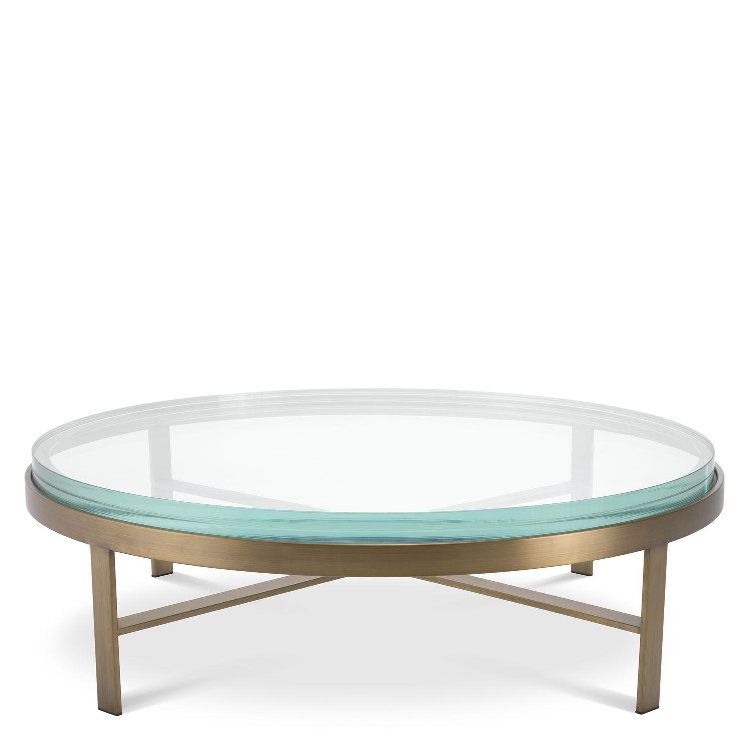 Coffee Table Hoxton brushed brass finish